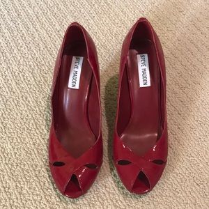 Red Steve Madden Pumps